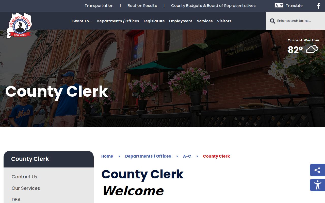 Cooperstown criminal records Otsego County Clerk office