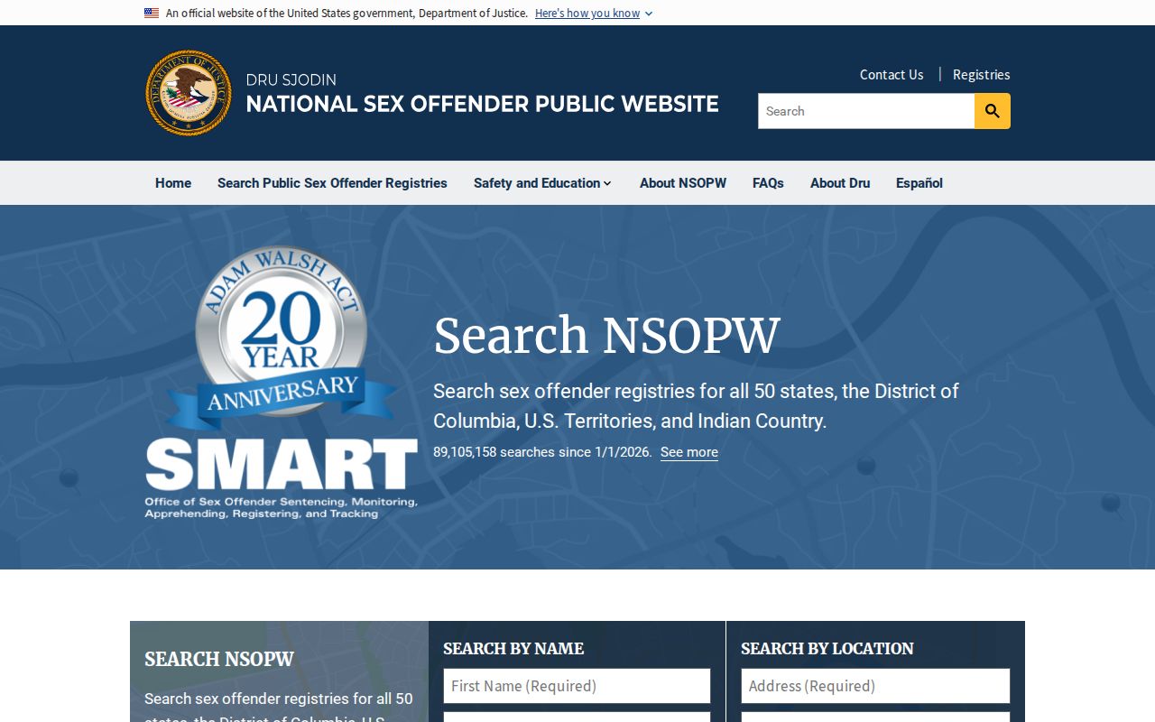 Otsego County sex offender check using the national NSOPW directory