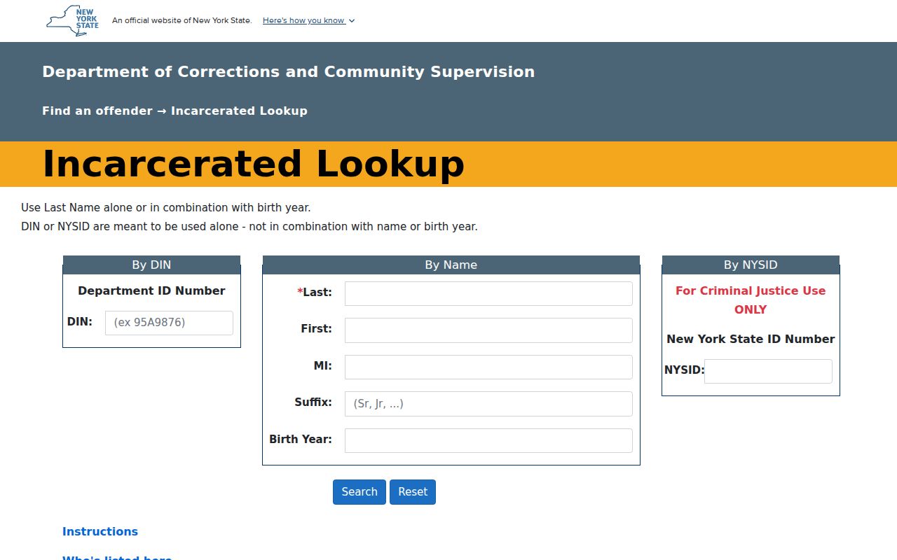 Otsego County criminal history DOCCS incarcerated lookup